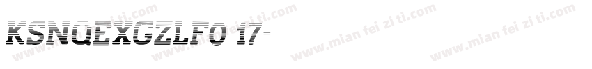 KSNQEXGZLF0 17字体转换